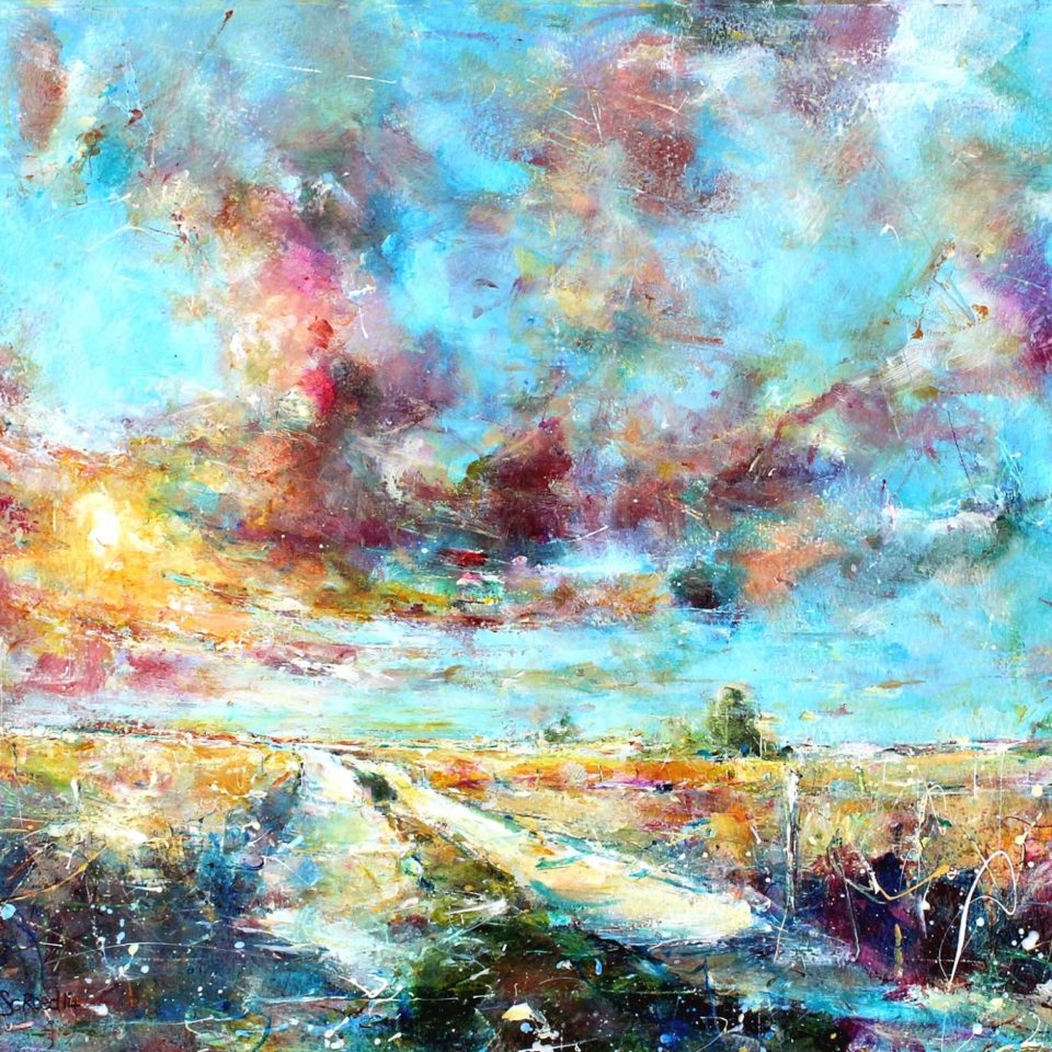 “Up The Road”2014acryliconboard39x29cm